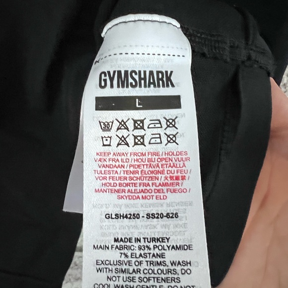 Gymshark Black High-Waist Bike Shorts - Picture 3 of 3